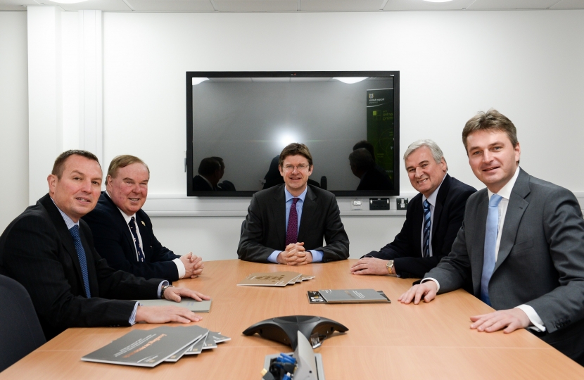 with Marches LEP and Business Secretary Greg Clark