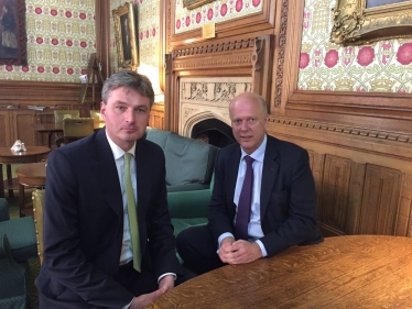 Discussing NWRR with Transport Secretary Chris Grayling